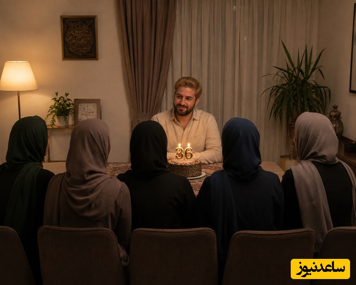 ویدیویی که امروز حسابی سروصدا کرد؛ تبریک تولد 5 همسر جوانِ یک مرد ایرانیِ 36 ساله که به سوژه داغ کانال‌ها و پیج‌های خبری تبدیل شد
