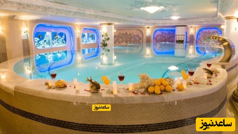 استخر هتل قصر طلایی مشهد