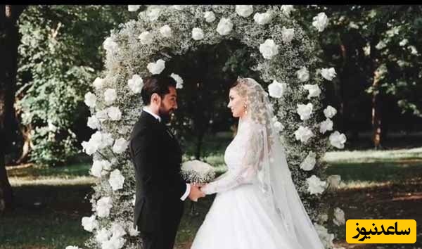 یادی کنیم از قرائت خطبه عقد آریایی بهرام رادان و مینا مختاری توسط غزل شاکری بازیگر سریال بانوی عمارت در گرجستان+فیلم