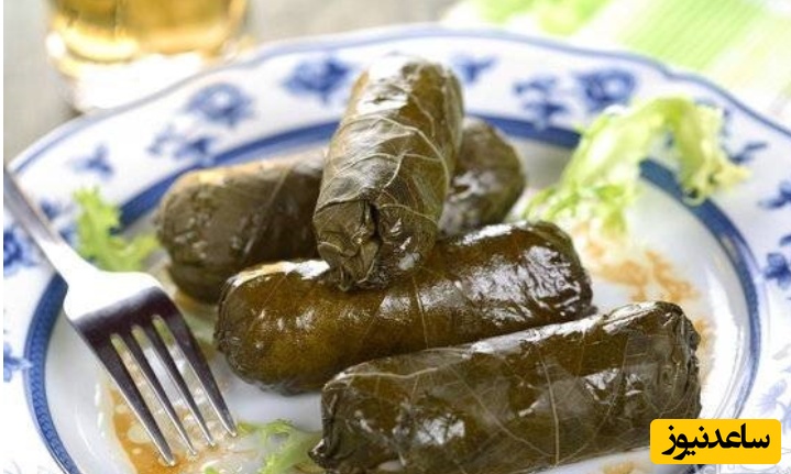 نحوه پیچیدن دلمه برگ مو+ ویدئو/ عکس