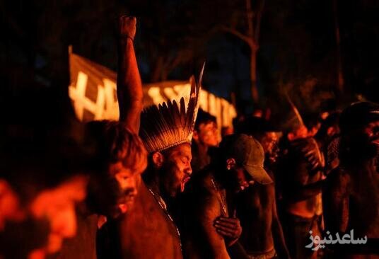 اعتراضات بومیان برزیل در شهر سائوپائولو/ رویترز