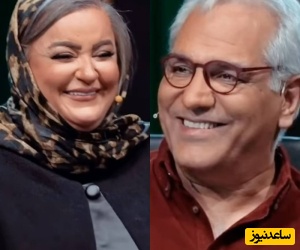 یادی کنیم از واکنش باحال ولی پر از ترس مهران مدیری به حرکت پرشیطنت نعیمه نظام‌دوست+ ویدیو