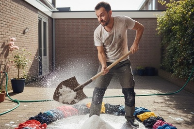 ببینید و الگو نگیرید!؛ ابتکار خنده‌دار و هوشمندانه مرد خانواده برای نخریدن ماشین لباسشویی با شعارِ «نه به سامسونگ، آری به بیل»+ویدیو/ راه حلی که کمر تکنولوژی و لباس رو همزمان شکست🤣