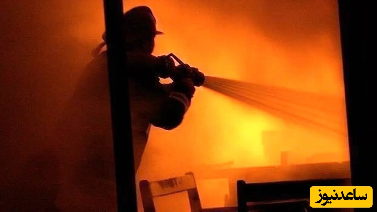لحظه هولناک آتش‌سوزی در یک مرکز درمانی در تهران + فیلم