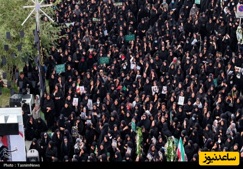 مراسم تشییع دانش آموزان مینابی