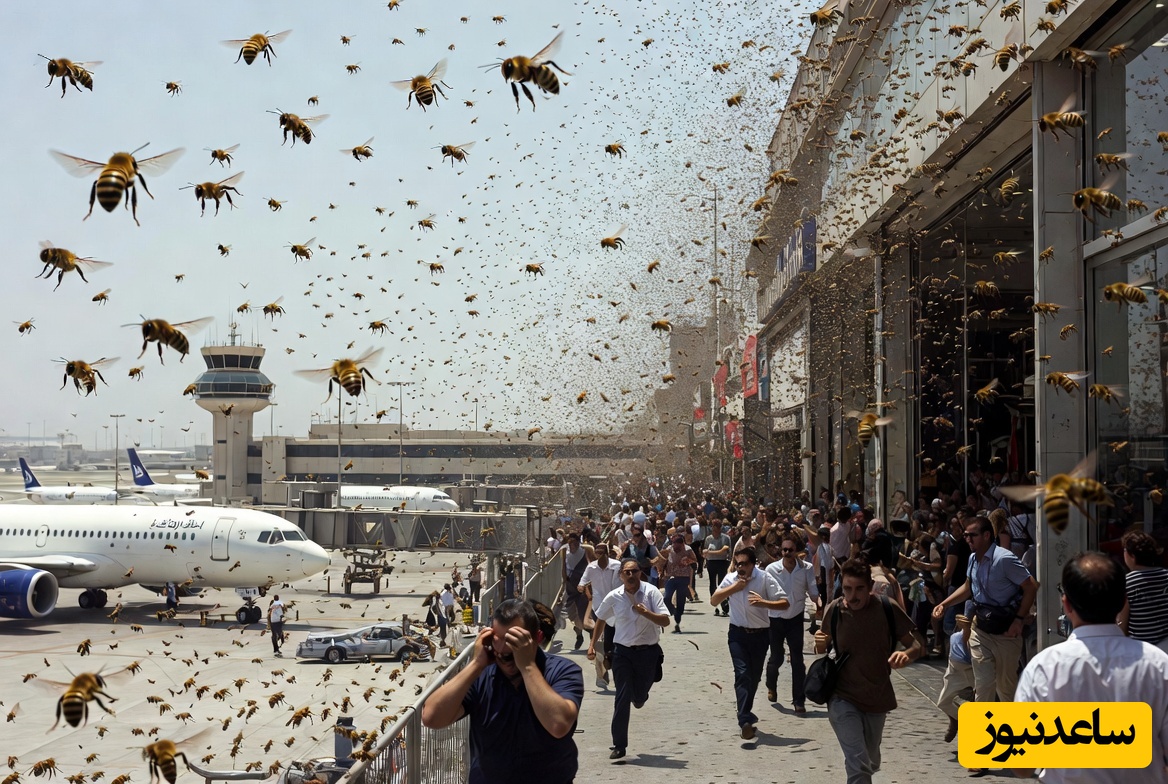پس از کلاغ‌ها نوبت به زنبورها رسید؛ حمله دسته بزرگ زنبورها به فرودگاه و فروشگاه‌های اسرائیل+ فیلم/ وقتی زمین و زمان میدونن صهیونیست‌ها به دردبخور نیستند!