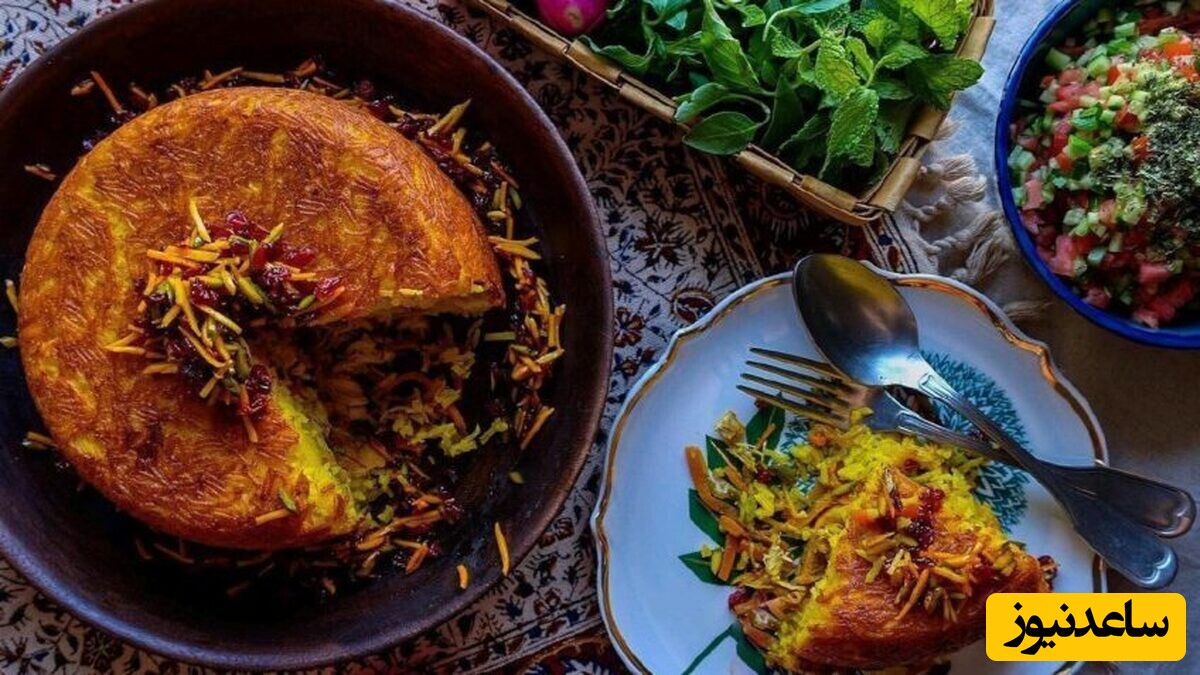 طرز تهیه ته چین هویج پلو؛ مجلسی‌ترین غذای اصیل ایرانی/ که با عطر و طعمش هوش از سر مهموناتون میبره