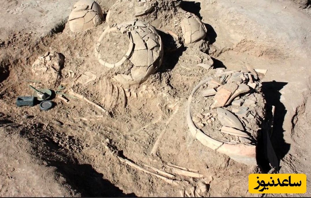 کشف گور اشرافی 3 هزار ساله در خراسان با جواهرات طلا!