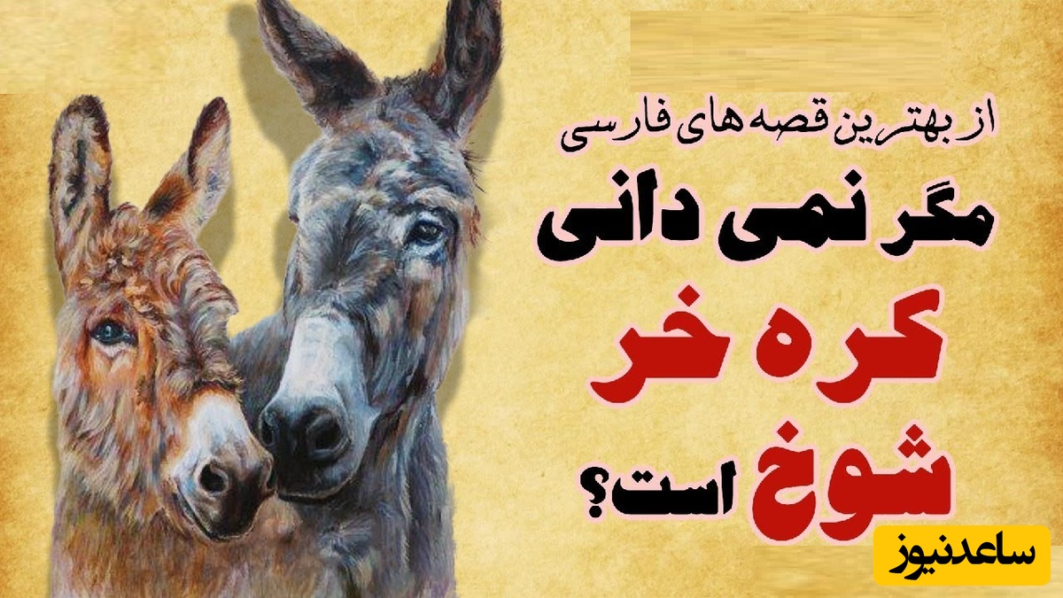 داستان کوتاه قدیمی و خنده‌دار آسیابان کج دست و  کره خر شیطون/ مگه نمی‌دانی که کره خر شوخه😂