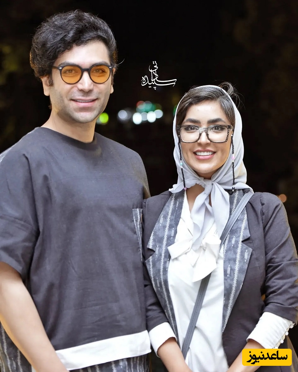 ست لباس بهاری خوشرنگ و شیک فریبا طالبی و همسرش / مناسب واسه ایده گرفتن و ست کردن کاپلی😍