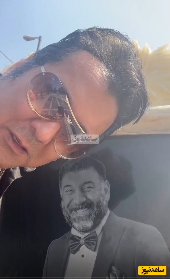 دیدار احساسی و غریبانه حسام نواب صفوی با مرحوم علی انصاریان در بهشت زهرا/ روحش شاد و یادش گرامی+ فیلم