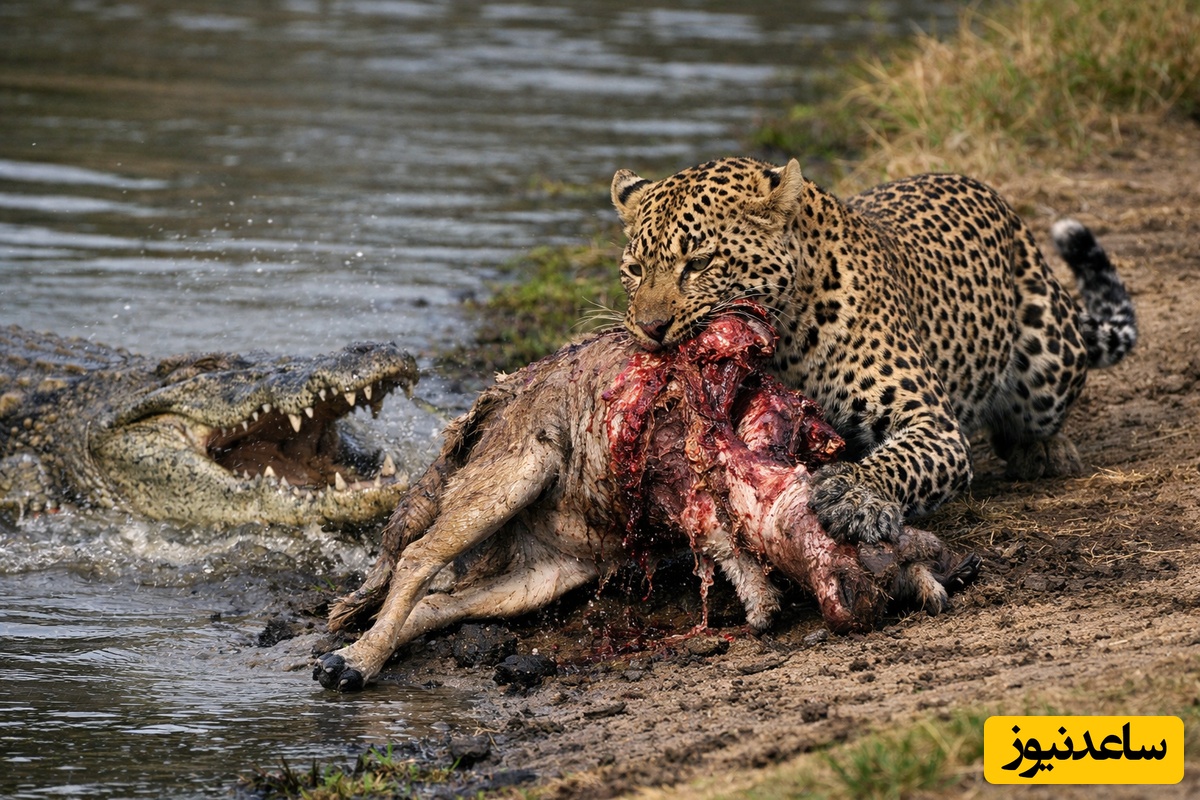 (ویدئو)مستند حیات وحش حیوانات /راز بقا: پلنگ و تمساح / دزد که از دزد بزنه شاه دزده