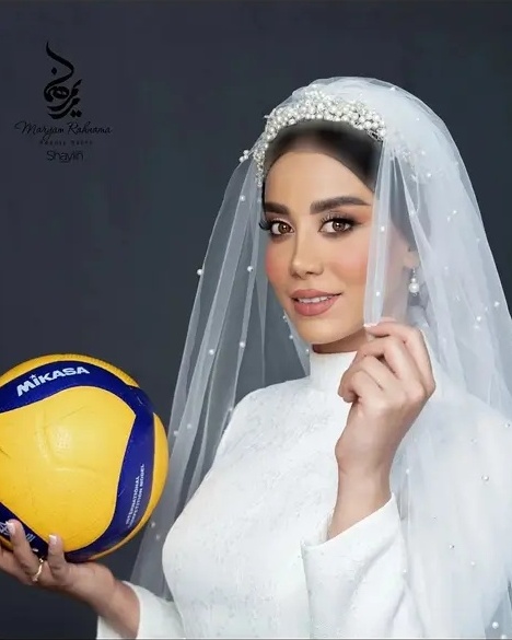 حرکت خلاقانه شبنم علیخانی والیبالیست ایرانی در شب عروسیش؛ به جای پرت کردن دسته گل تصمیم گرفتم...