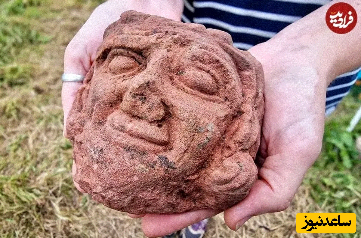 سردیس ماسهسنگی قرمز که در محل سکونت یک سردار وایکینگ پیدا شد