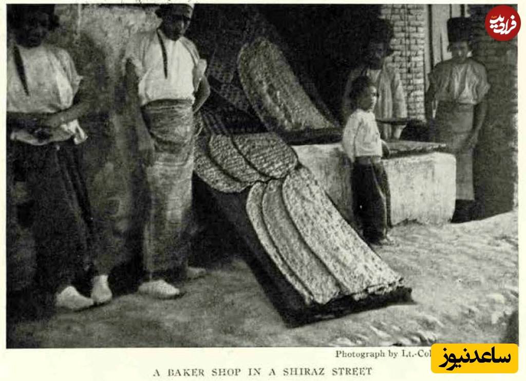 یک نانوایی سنگکی در شیراز