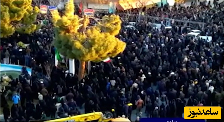 مردم اراک در سوگ رهبر انقلاب!/ مردم کل شهر سیه پوش شدند+ ویدیو