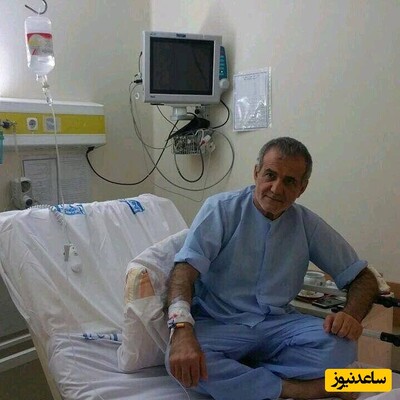عیادت استاندار فقید آذربایجان شرقی از مسعود پزشکیان در بیمارستان+عکس