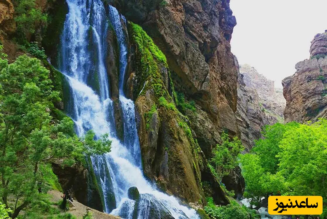 طبیعت خیرهکننده آبشار نوژیان لرستان آدم را غرق در زیبایی میکند / دیدن این طبیعت در بهار حال و هوای خاصی داره که دیگه نمیشه تجربه کرد + ویدئو