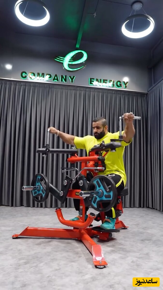 تمرینات خفن و حرفه‌ای هادی چوپان برای تقویت عضلات پایش در باشگاه مجهز و شیک بدنسازی/ عجب اراده‌ای داره+فیلم