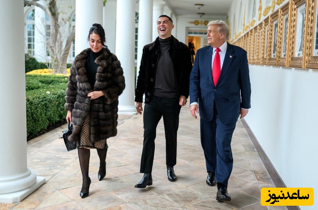 فیلم دیده نشده از رقص محلی رونالدو در کنار ترامپ و بن سلمان وسط کاخ سفید با عصا / ماشالا چه میکنن این سه حریف