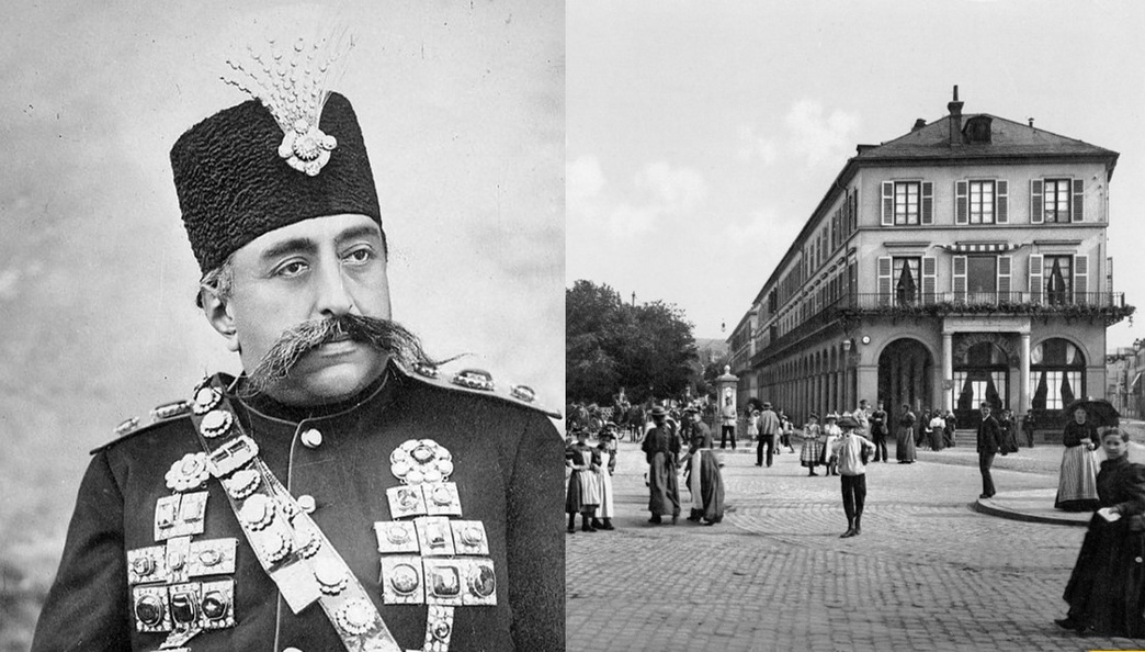 عکس لو رفته از مظفرالدین شاه قاجار در هتل فرانسوی/ شاه قاجار در دل فرنگ جا خوش کرده بود