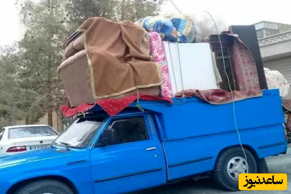 خلاقیت خنده‌دار راننده نیسان ایرانی در تعمیر ماشینش با ترکیب سپر پراید حماسه ساز شد/ هنر نزد ایرانیان است و بس