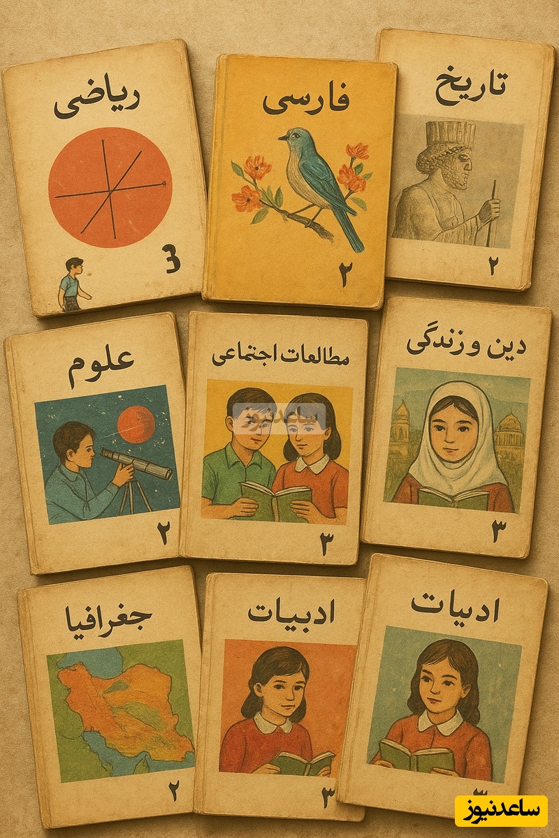 مروری بر کتاب های نوستالژی درسی بچه های دهه شصتی/ اگه پرت شدید به دوران مدرسه حس و حالتون رو برامون بگید+ ویدیو