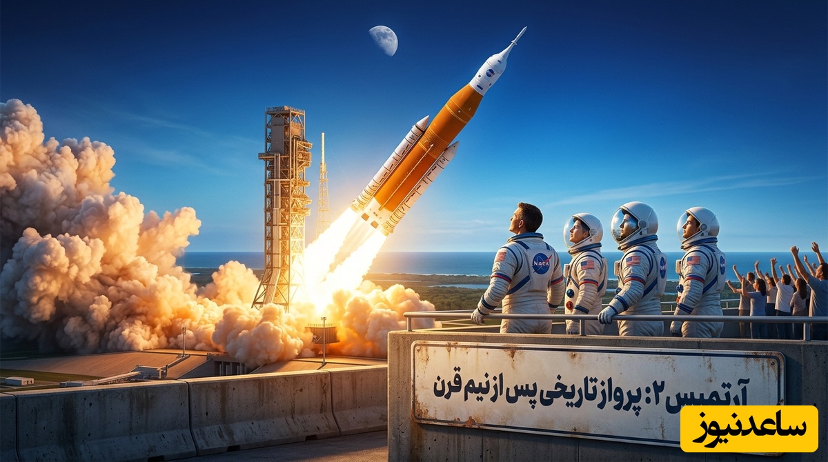 (ویدئو) سکوت 50 ساله ماه شکسته شد؛ لحظه خیره‌کننده پرتاب موشک SLS ماموریت فضایی آرتمیس 2 که جهان را تکان داد