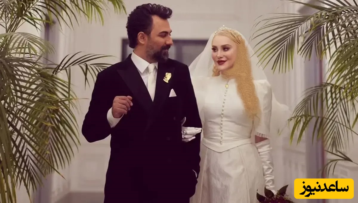 نگاهی به دکور باشکوه و رویایی مراسم عروسی آرام جعفری و بابک انصاری، عروس و داماد جدید سینما با تم پاییزی اروپایی