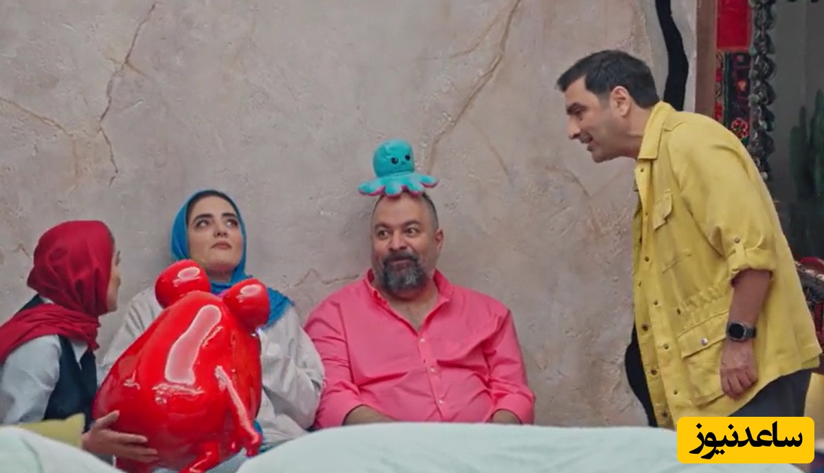 دوقلوهای هم‌سان 9 ماهه جوکر خانوادگی هم از راه رسید/ لحظه ترسیدن علی اوجی از دست شیپور امین زندگانی رو از دست ندیا😂