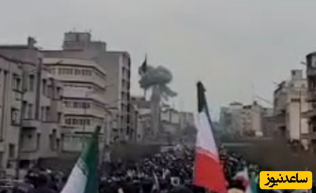 ببینید | لحظه حمله دشمن بزدل به نزدیکی راهپیمایی روز قدس در تهران