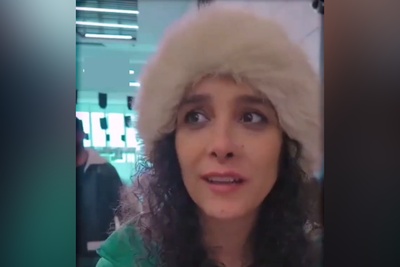 ببینید | بانوی ایرانی بازگشته به وطن: برسم تهران با پرچم تو خیابونم