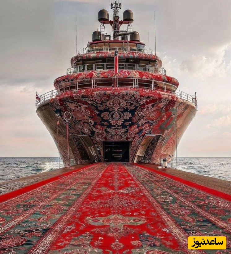 سفری به مدرن‌ترین کشتی‌های تفریحی جهان، منقش شده با فرش اصیل ایرانی توسط هوش مصنوعی+ تصاویر