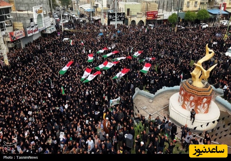 مراسم تشییع دانش آموزان مینابی