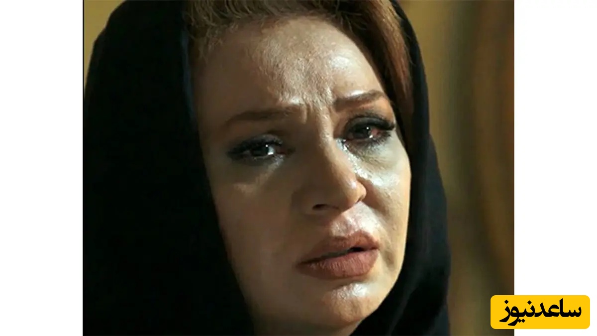 بغض نسرین مقانلو روی شونه های همسرش ترکید/ روحش شاد و یادش گرامی بانو+عکس