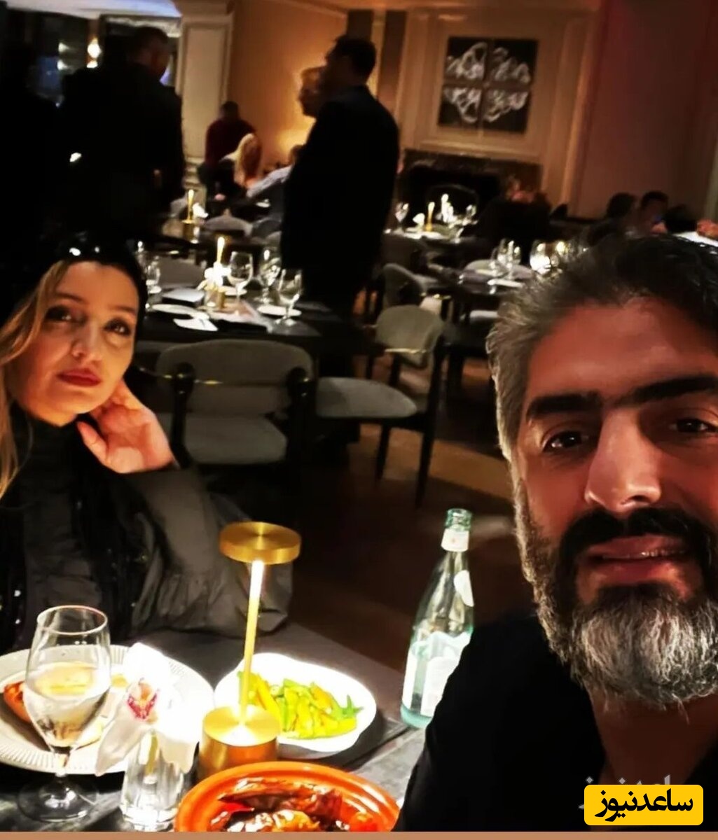 ساره بیات و همسرش