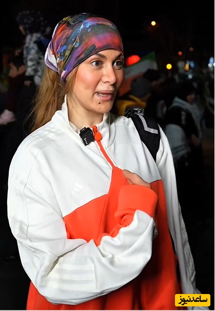 حرف دلِ خانم ایرانی در تجمعات شبانه: دلم برای خنده‌های آقای خامنه‌ای تنگ شده....+فیلم