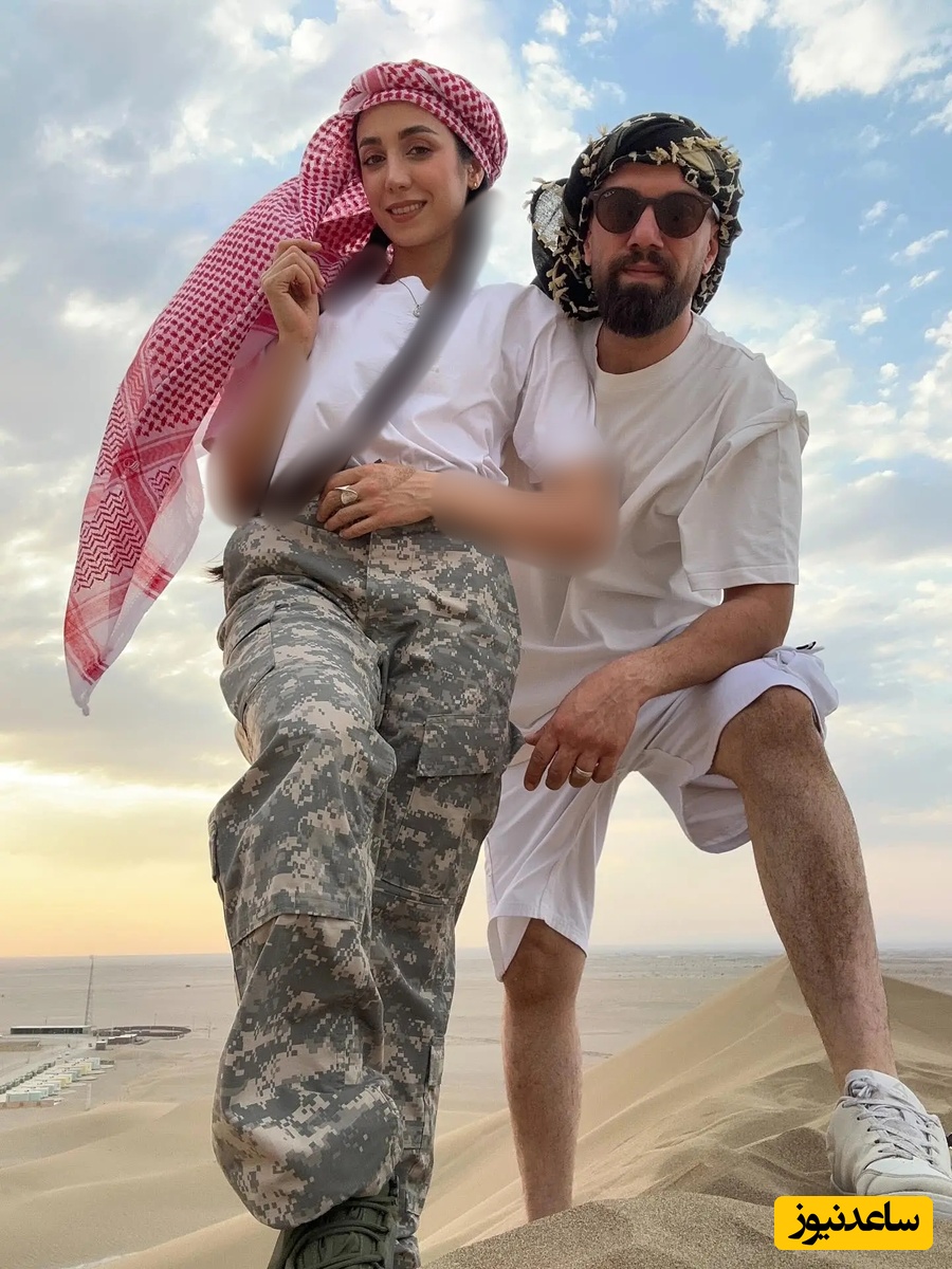 مرجان سلحشوری و همسرش
