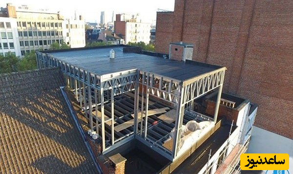 ساخت اتاق پیش ساخته روی پشت بام