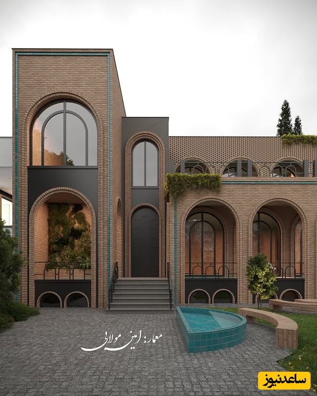 نگاهی به معماری مینیمال و اصالت ایرانی / وقتی آجر و قوس این‌طوری کنار هم می‌شینن، معماری تبدیل به هنر میشه
