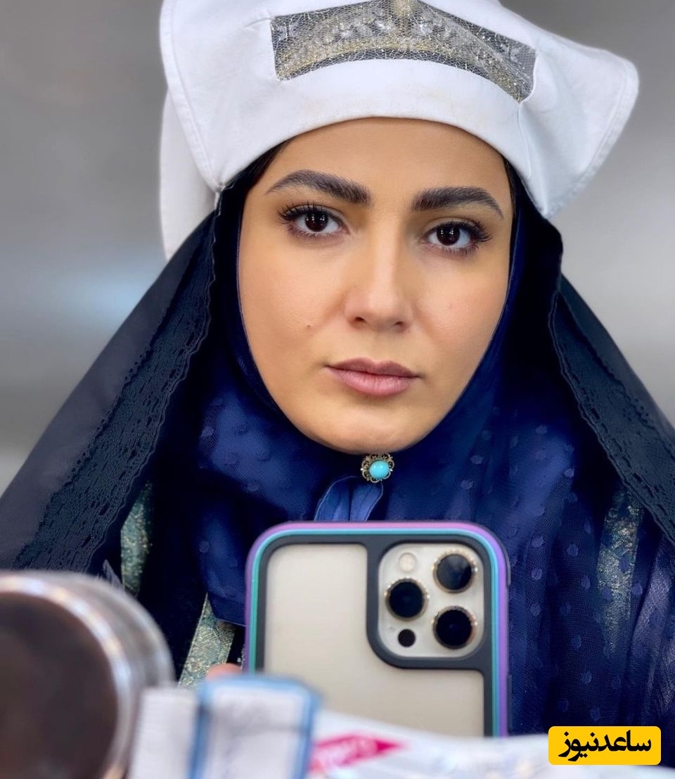 گریم قَجَری سمیرا حسن پور، گَلین سریال جیران +عکس/ شبیه زنای قاجاری شده؟