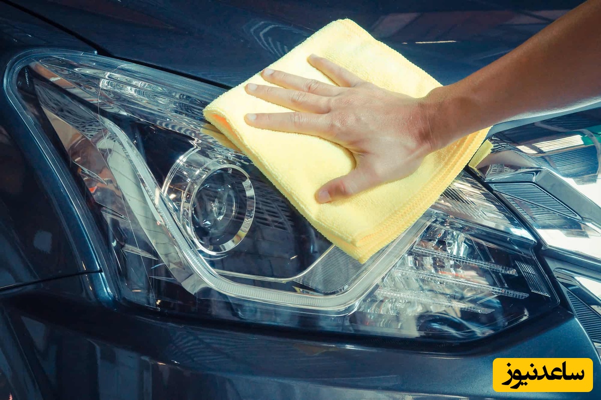 تمیز کردن و پولیش کردن شیشه چراغ‌ها