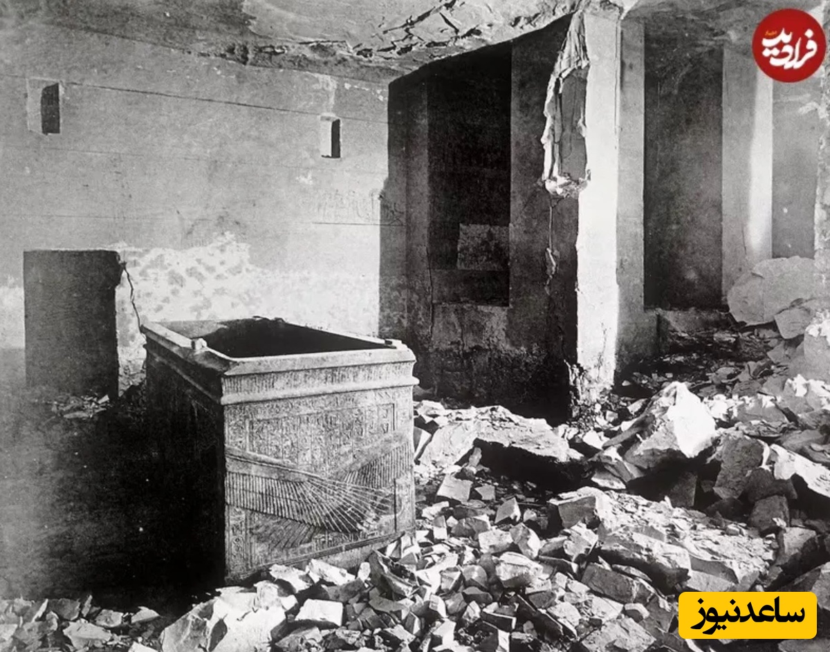 مقبرۀ هورم‌حب در درۀ پادشاهان در زمان کشف در سال  1908