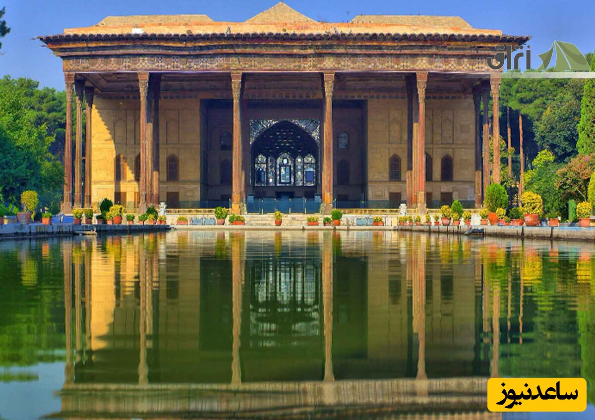 سفر به کاخ چهلستون اصفهان، درخشش شاهکار هنری در دل اصفهان کنار میدان نقش جهان + ویدئو