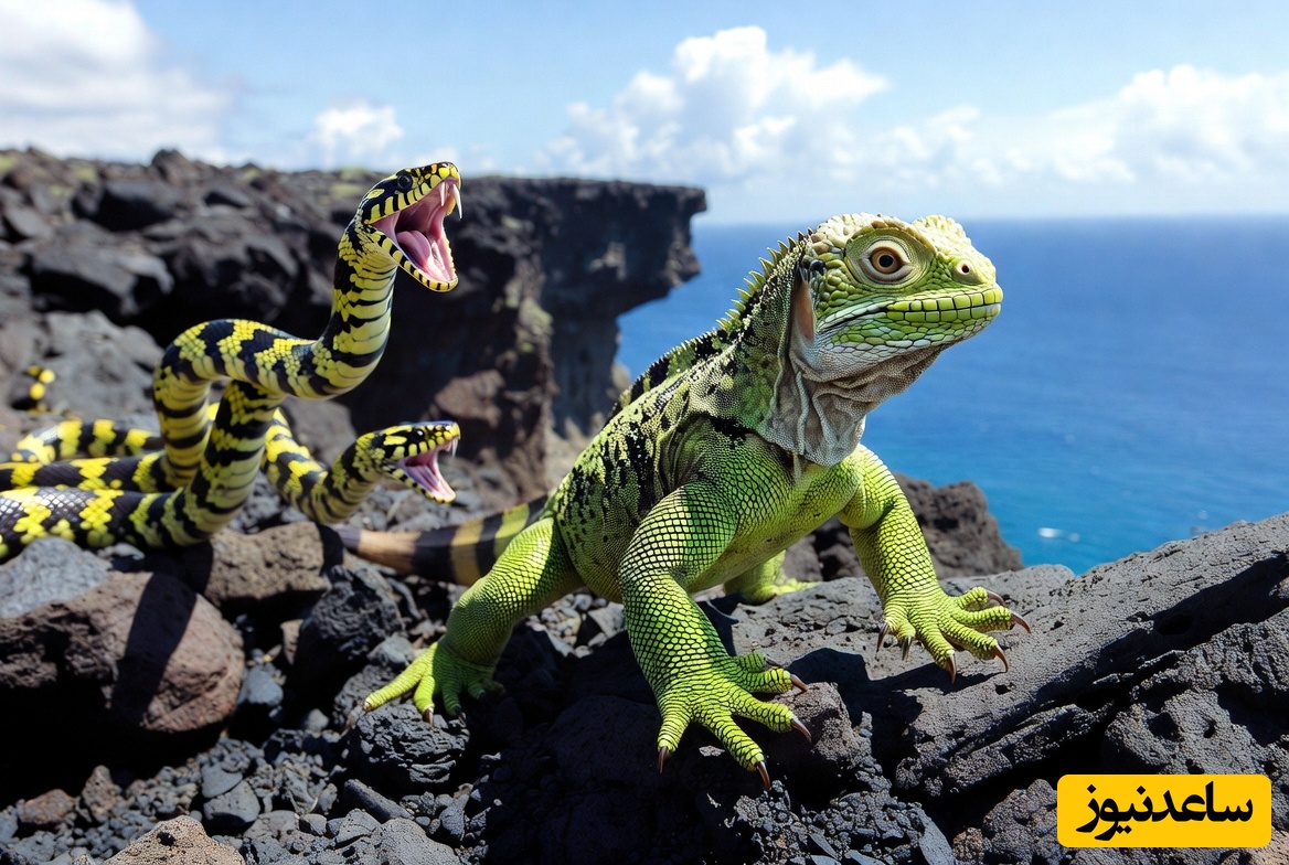 ویدئوی حیات وحش روز؛ فرار از جهنم صخره‌ها؛ وقتی ده‌ها مار حریف این نوزاد نشدند!