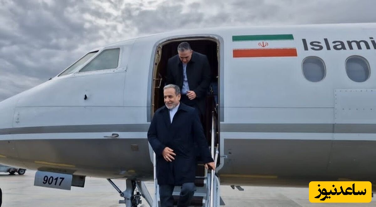 ببینید| حرکت دیدنی عراقچی هنگام ورود به سن‌پترزبورگ/ ماشالله به وزیر خارجمون! + ویدیو