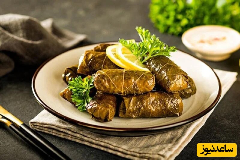 طرز تهیه دلمه برگ مو