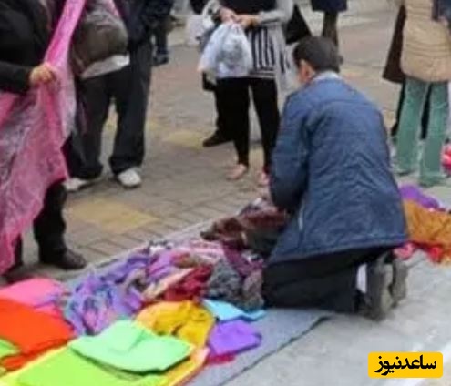 خلاقیت خنده دار یک دستفروش تهرانی برای گریاندن مردم حماسه آفرید+عکس/ هنر نزد ایرانیان است و بس!