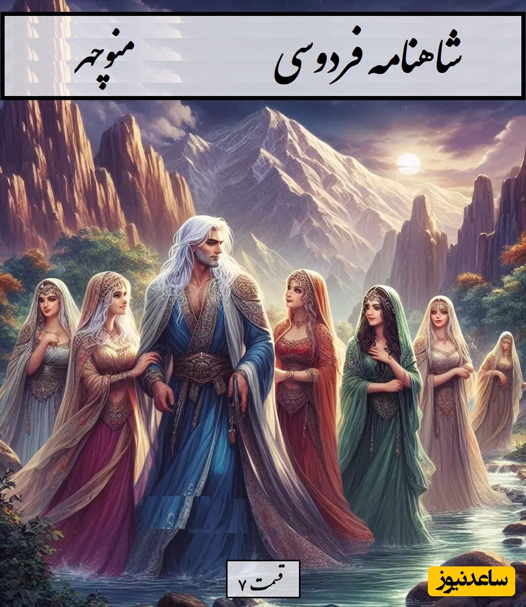 یکشنبه با شاهنامه فردوسی: منوچهر- بخش 7؛  پرستنده برخاست از پیش اوی / گفتگوی زال با کنیزان + متن صوتی و معنی اشعار