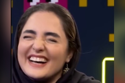 فیلم/خنده های شیرین نرگس محمدی وقتی موند چی بگه/ عاشق قیافه مات و مبهوت امیرحسین قیاسی شدم😂